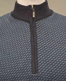 White Label Parker Half Zip Sweater - Navy
