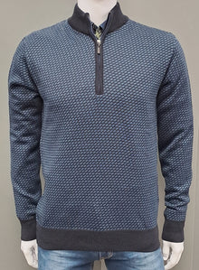 White Label Parker Half Zip Sweater - Navy