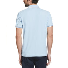 Original Penguin Tipped Sticker Pete Polo Shirt - Cerulean
