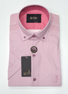 6th Sense Short Sleeve Casual Shirt - Pink