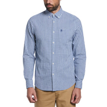 Original Penguin Slim Fit Plaid Shirt - Cerulean