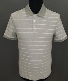 Original Penguin Stripe Polo Shirt - Rain Heather