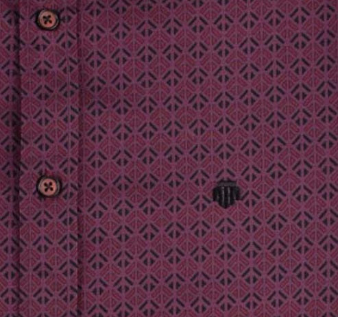 Mish Mash Rain Regular Fit Long Sleeve Casual Shirt - Wine