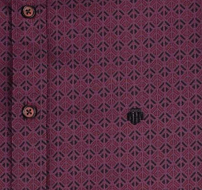 Mish Mash Rain Regular Fit Long Sleeve Casual Shirt - Wine