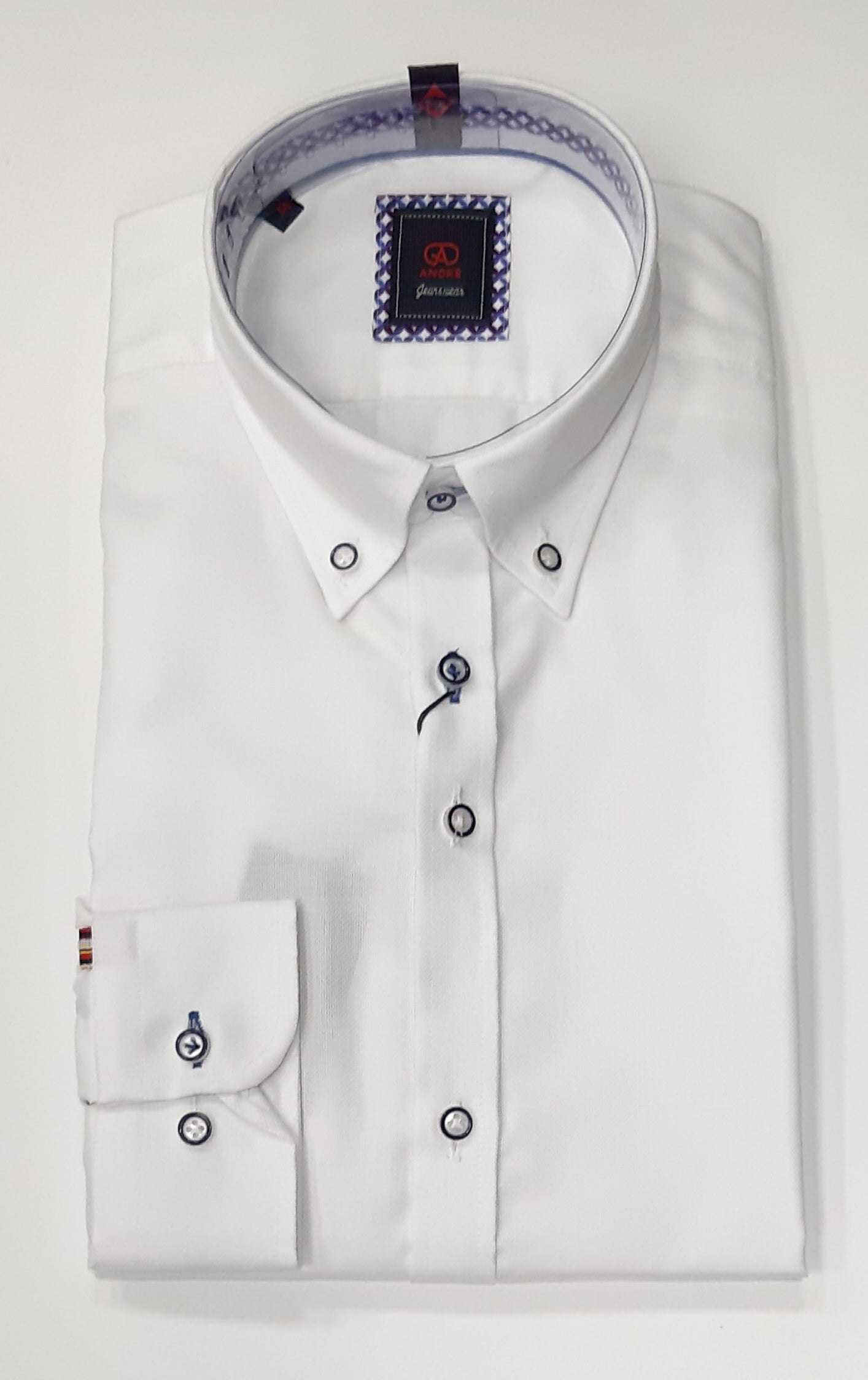 Andre Ralph Long Sleeve Shirt - White