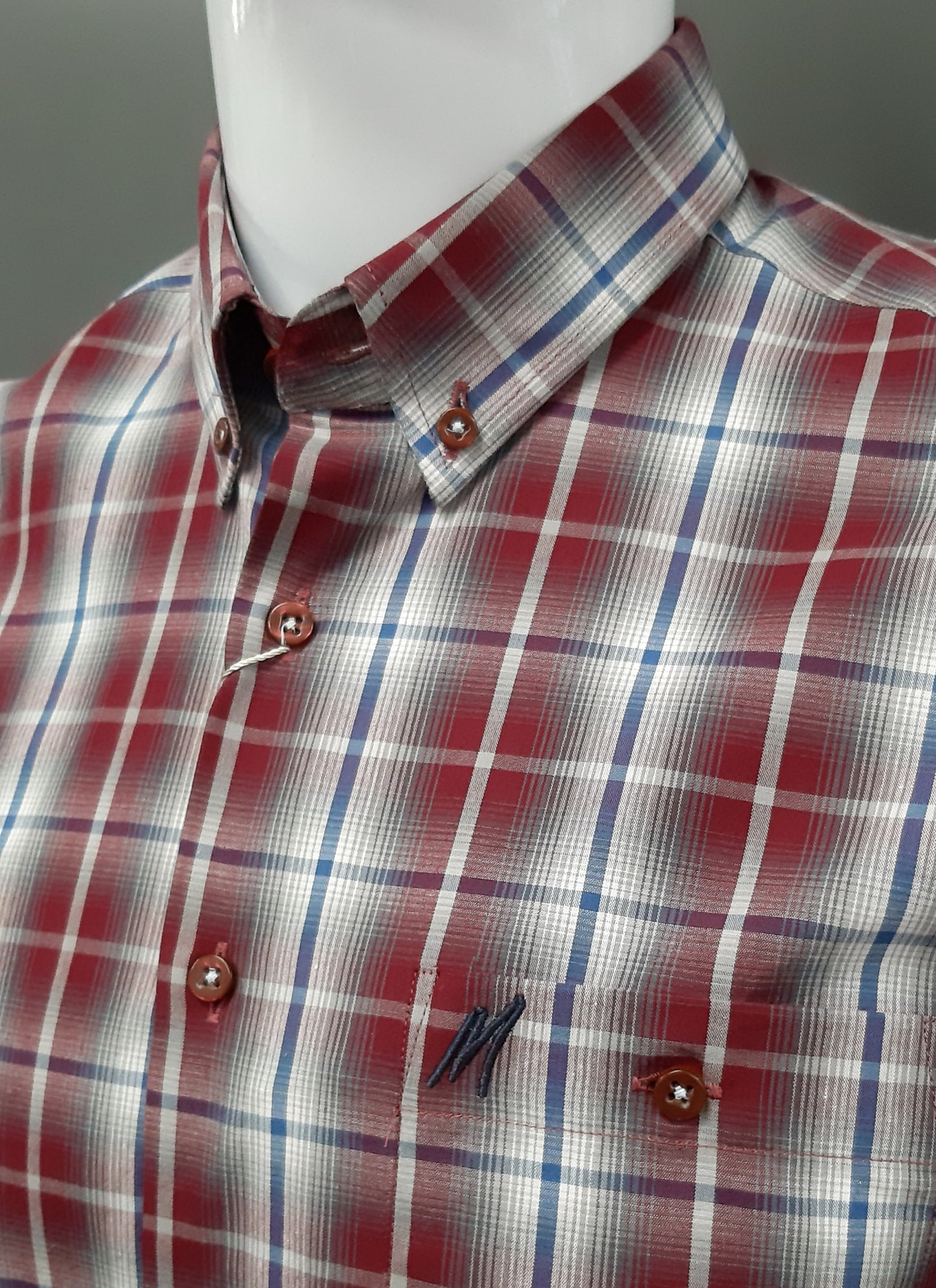 Mish Mash Nova Long Sleeve Check Shirt - Wine