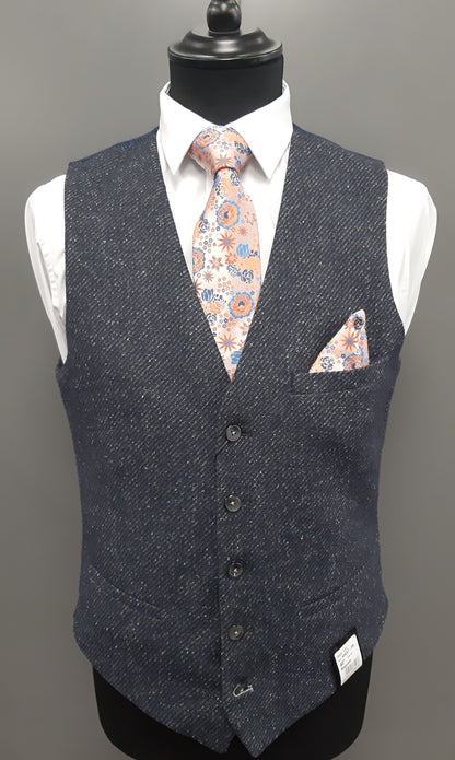Remus Uomo Leo Waistcoat - Navy
