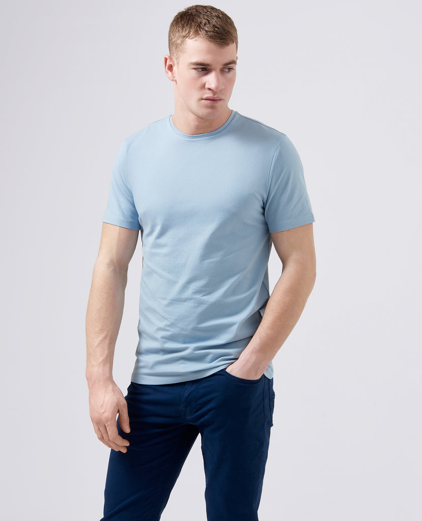 Remus Uomo Short Sleeve T-Shirt - Sky Blue