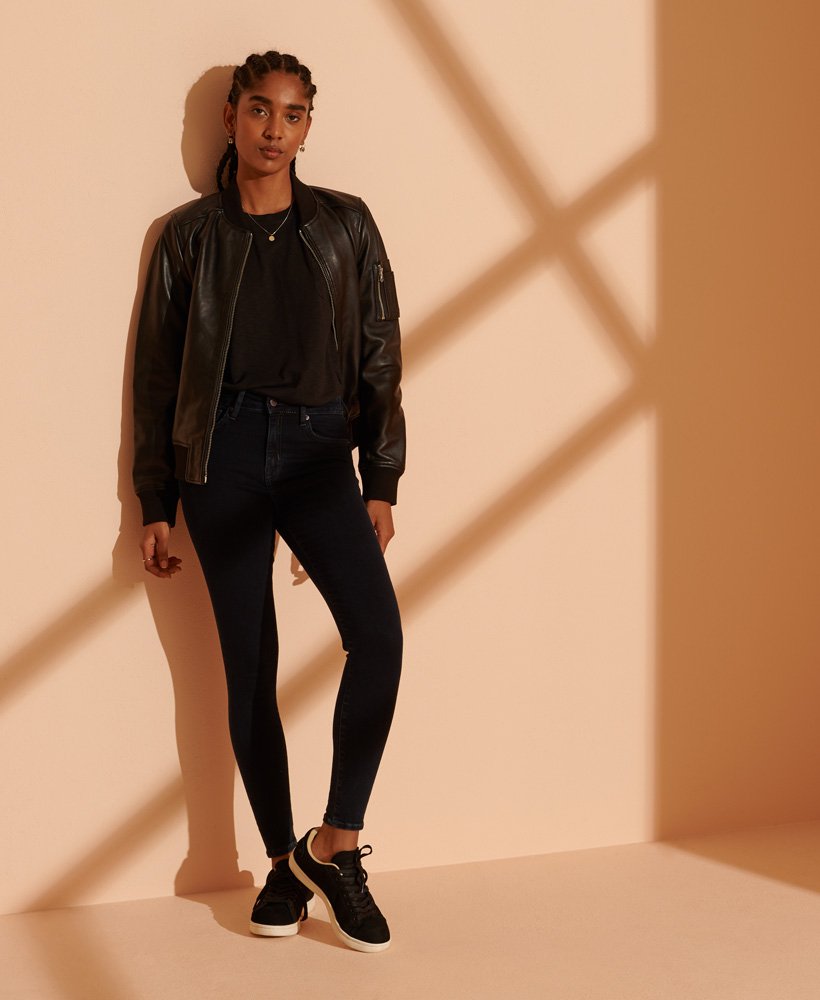 Ladies Superdry High Rise Skinny Jean - Richards OD Indigo