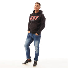 Duck And Cover Mens Rudston Graphic Hoodie - Black