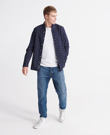 Superdry Classic Shoreditch Print Shirt - Lotus Paisley Indigo