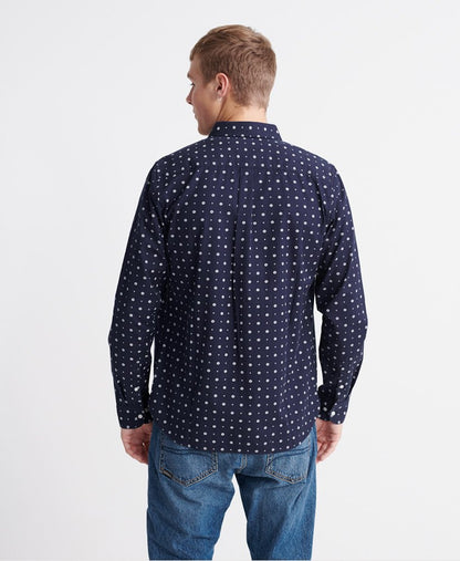 Superdry Classic Shoreditch Print Shirt - Lotus Paisley Indigo