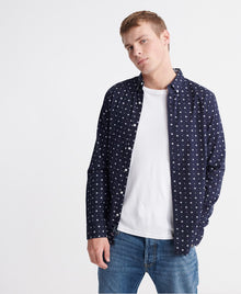 Superdry Classic Shoreditch Print Shirt - Lotus Paisley Indigo