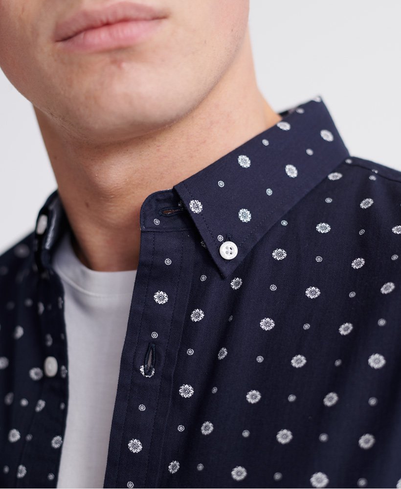 Superdry Classic Shoreditch Print Shirt - Lotus Paisley Indigo