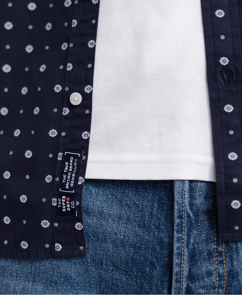 Superdry Classic Shoreditch Print Shirt - Lotus Paisley Indigo