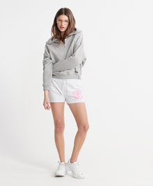 Ladies Superdry Track & Field Shorts - Ice Marl