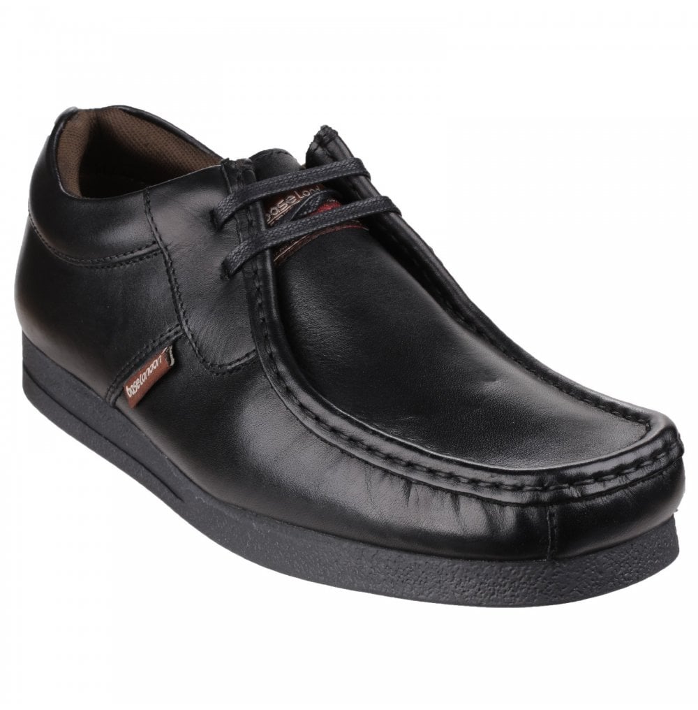 Base London Storm Leather Shoe Waxy Black