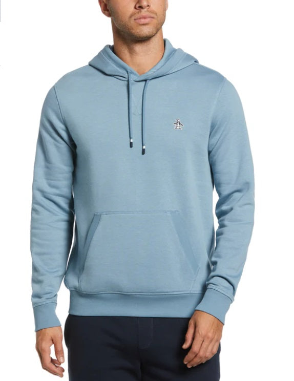 Original Penguin Sticker Pete Organic Fleece Pullover Hoodie - Spring Lake