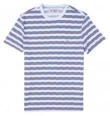 Original Penguin Retro Zig-Zag Stripe T-Shirt - Bright White