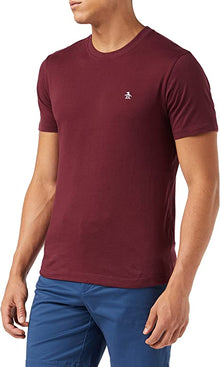 Original Penguin Pin Point Organic Cotton Embroidered Logo T-Shirt - Tawny Port
