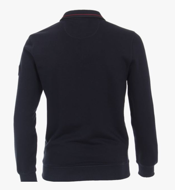 Casa Moda Half Zip Sweater 105 - Dark Blue