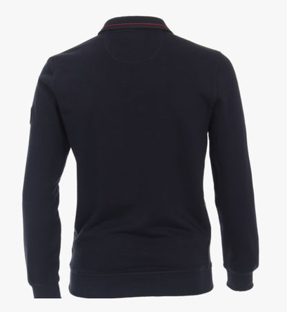 Casa Moda Half Zip Sweater 105 - Dark Blue
