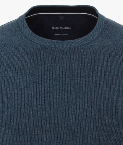 Casa Moda Round Neck Jumper 192 - Dark Turquoise