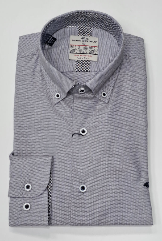 Dario Beltran Viorna Long Sleeve Shirt - 2151 Grey