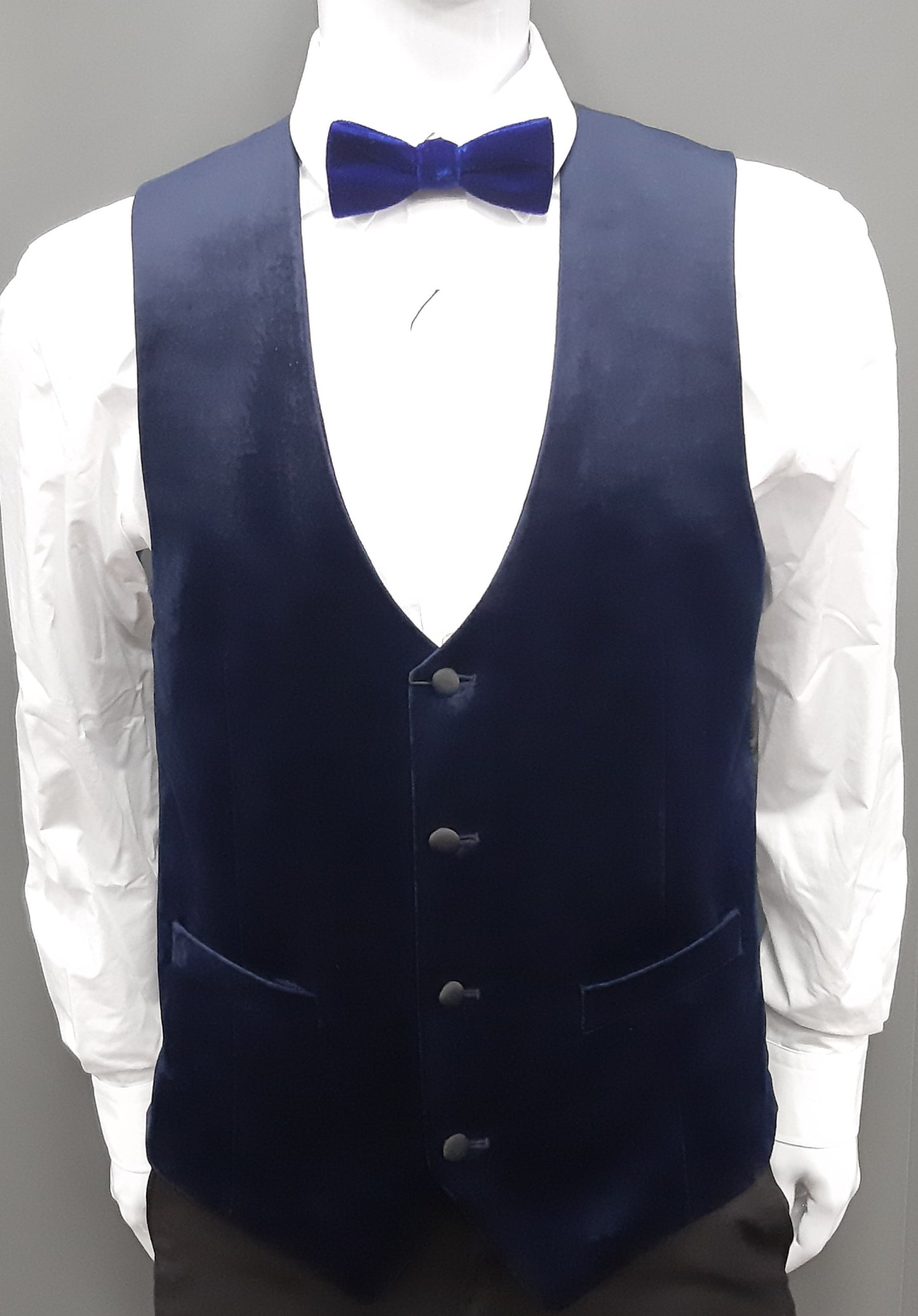 White Label Plain Waistcoat - Navy