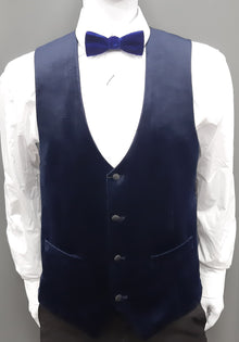 White Label Plain Waistcoat - Navy