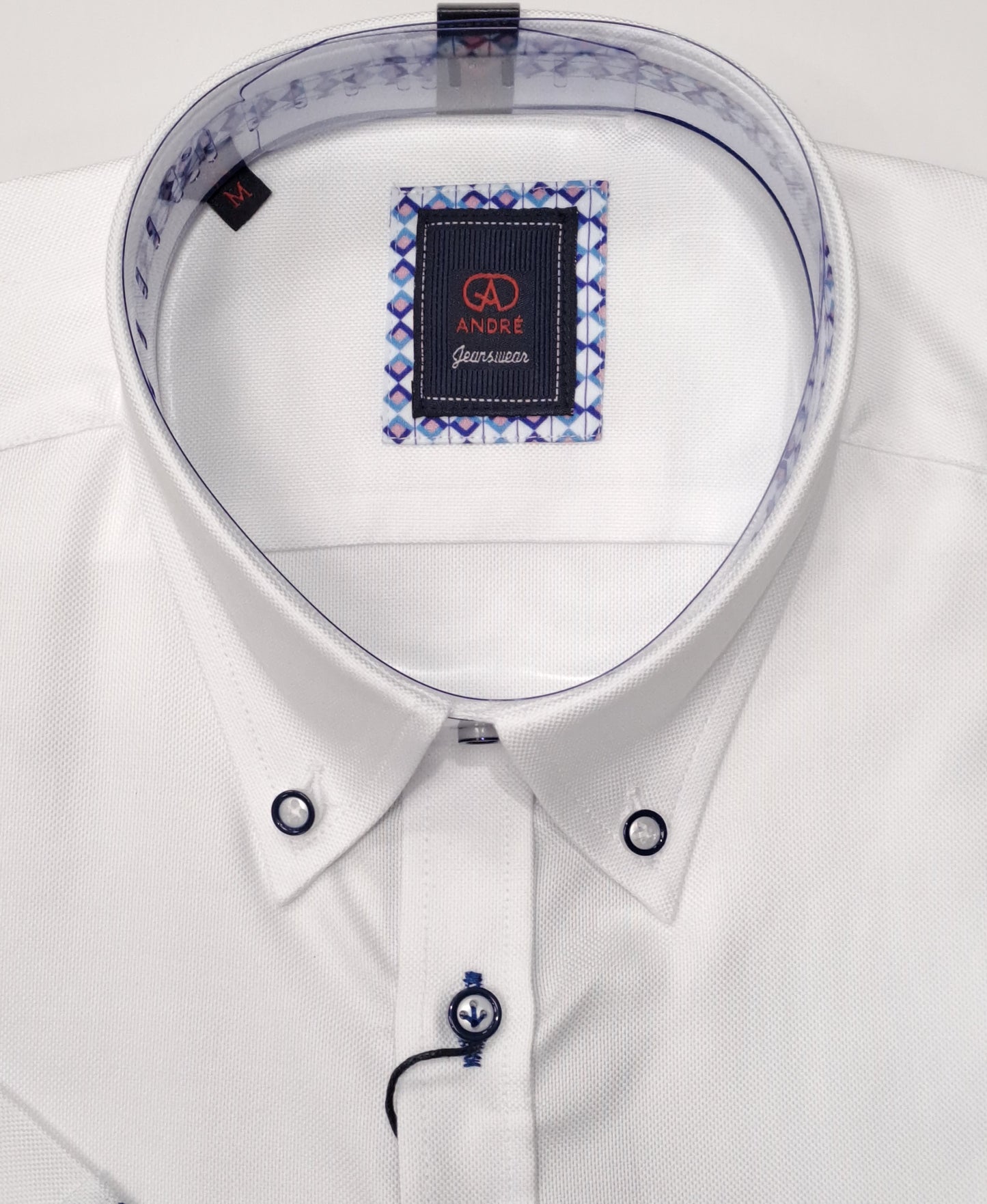 Andre Liffey Short Sleeve Shirt- White