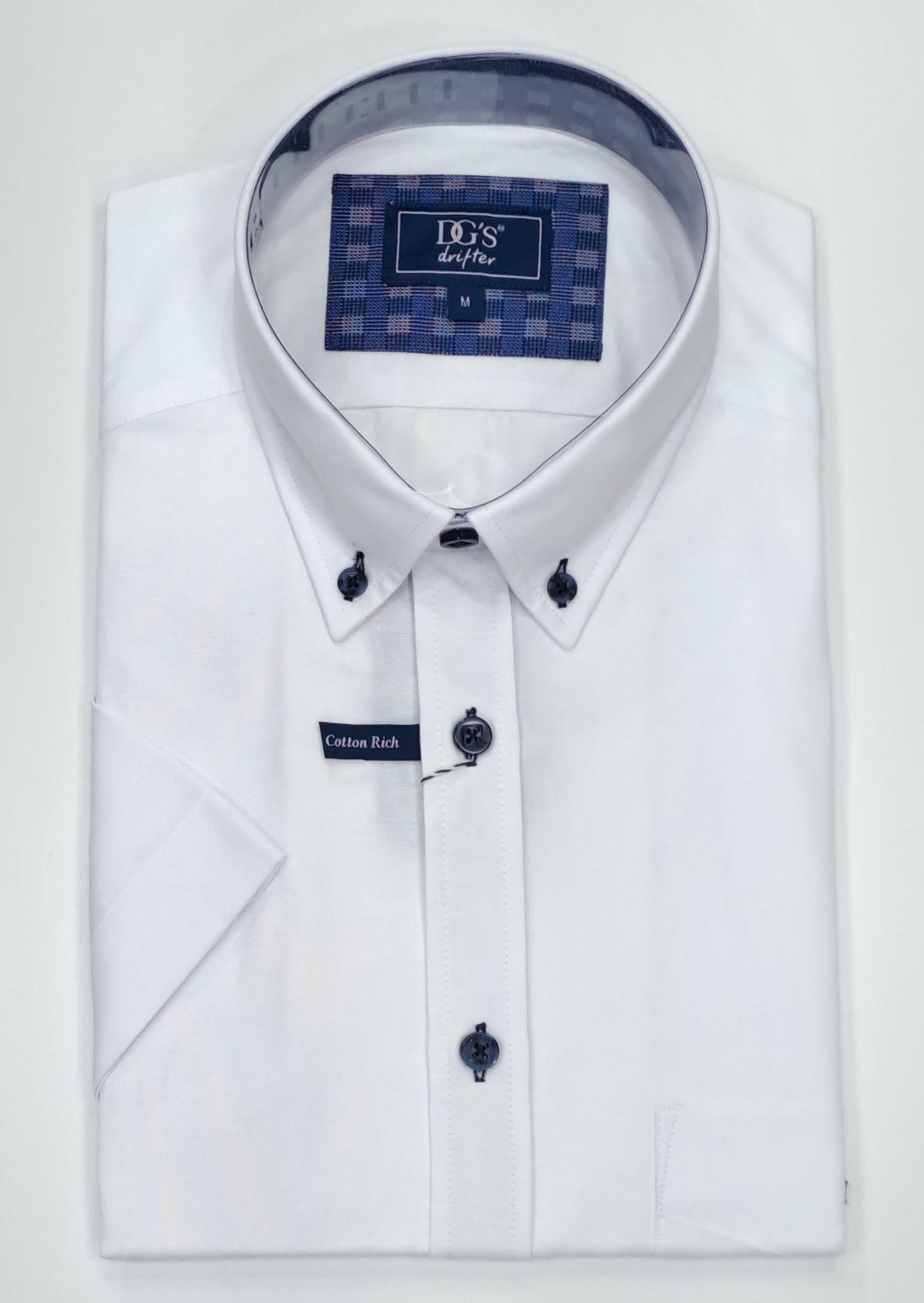 Daniel Grahame Ivano Short Sleeve Casual Shirt - White