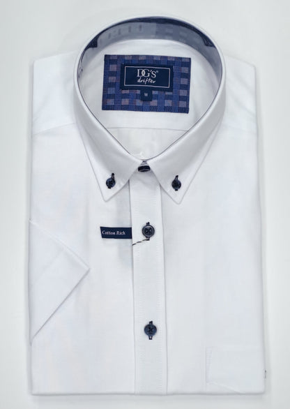 Daniel Grahame Ivano Short Sleeve Casual Shirt - White