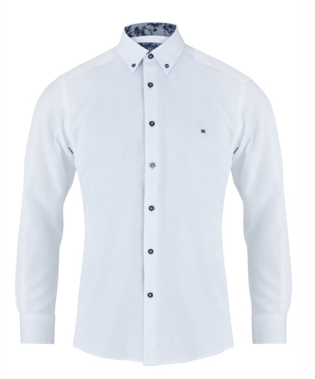 Daniel Grahame Long Sleeve Casual Shirt 01 - White