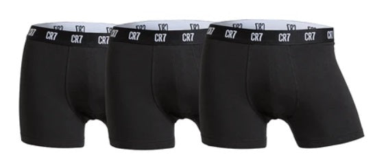 Cristiano Ronaldo CR7 3 Pack Boxer Shorts - Black