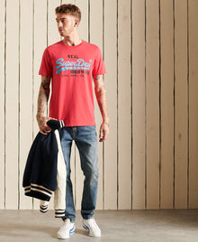 Superdry Vintage Logo T-Shirt - Campus Red