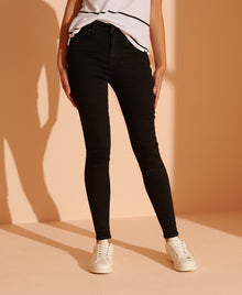 Ladies Superdry High Rise Skinny Jean- Livingston Black