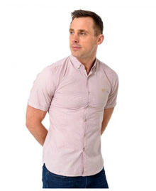 XV KINGS - Short Sleeve Shirt - Blacktown - Mauve Maze