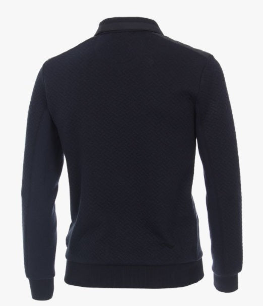 Casa Moda Half Zip Sweatshirt - 105 Dark Blue