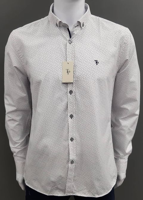 Tom Penn Long Sleeve Shirt 481 - White