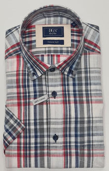 Daniel Grahame Tom Short Sleeve Casual Shirt - Red