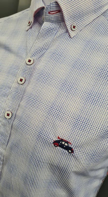 The Surf Car Roma Casual Shirt 9052 - Blue/White