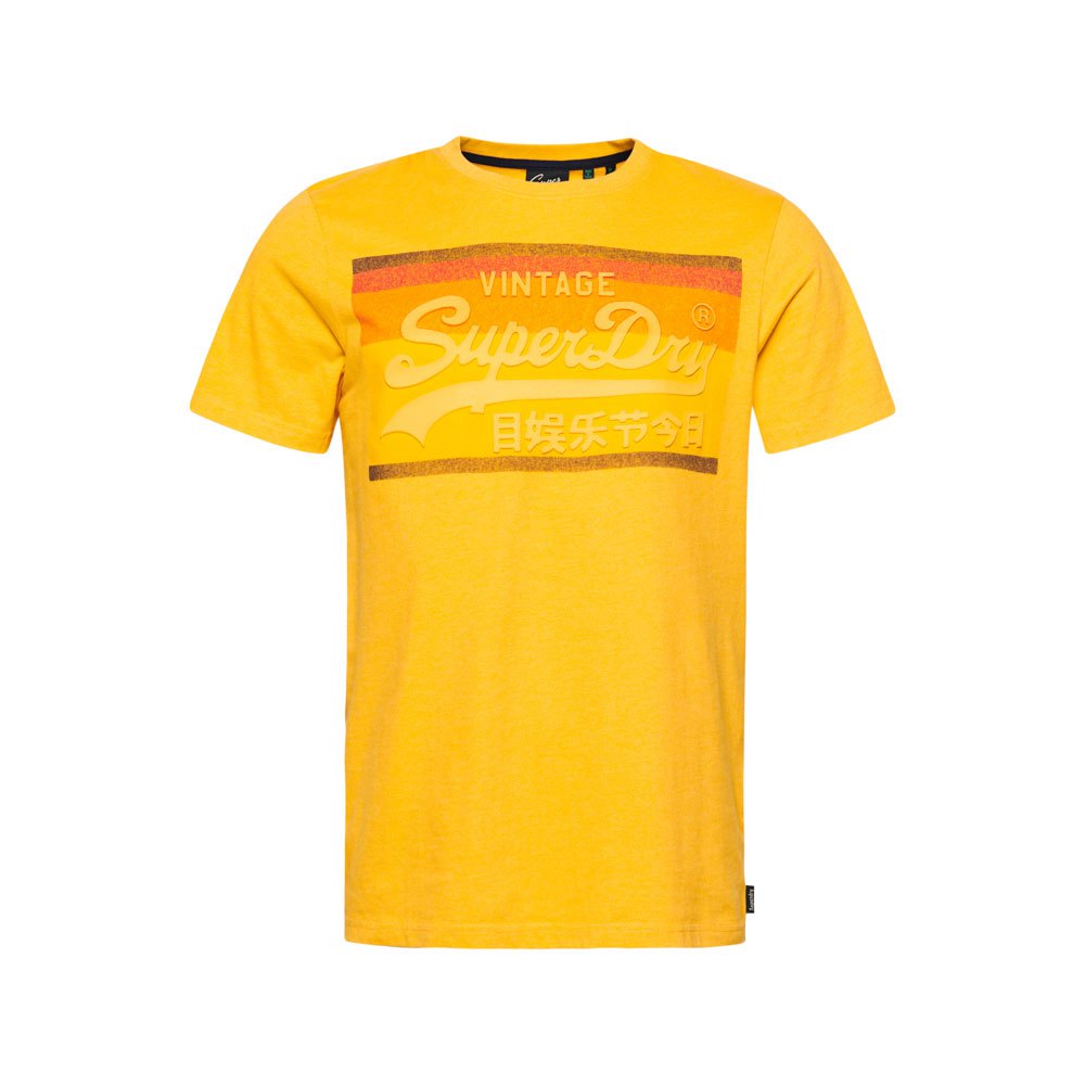 Superdry Organic Cotton Vintage Cali T Shirt Desert Ochre Yellow Marl