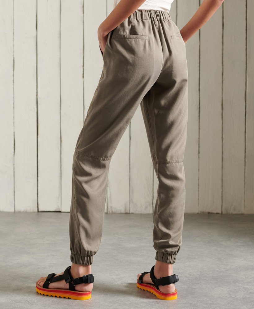 Ladies Superdry Sonoran Tencel Joggers - Bungee Cord