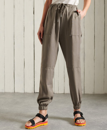 Ladies Superdry Sonoran Tencel Joggers - Bungee Cord