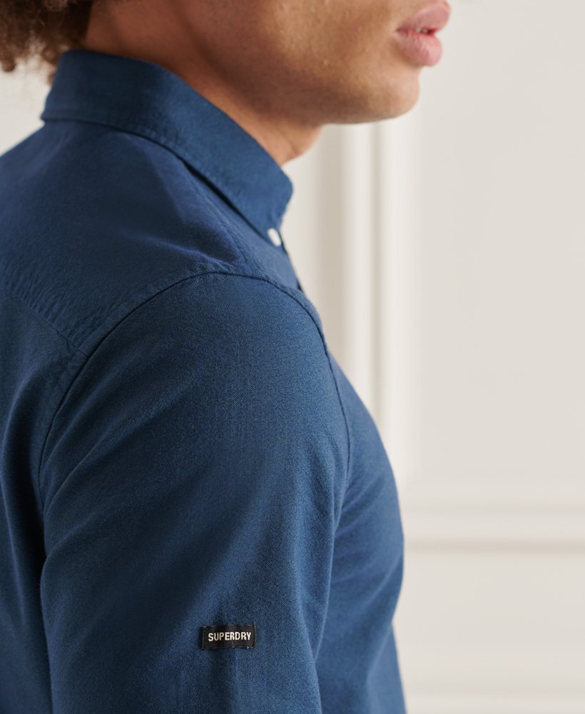 Superdry Studios Organic Cotton Uni Oxford Shirt - Petrol