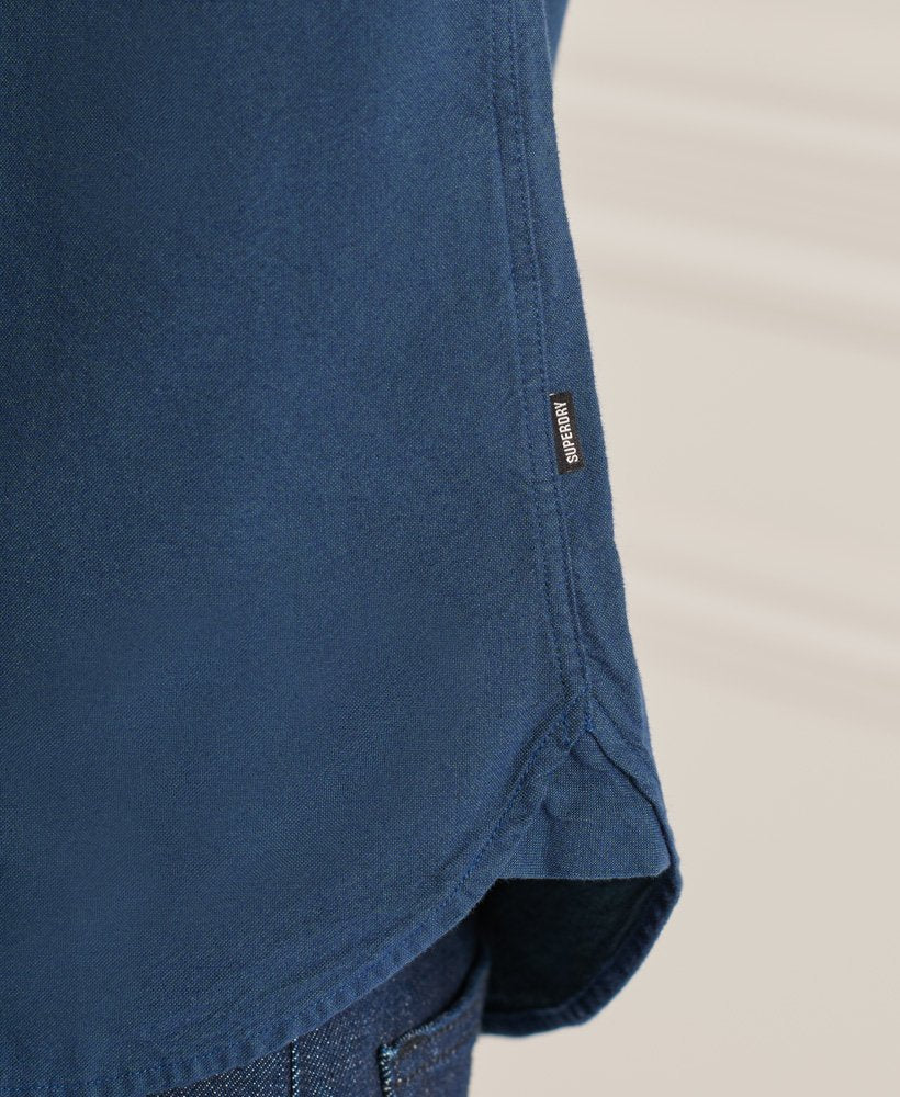 Superdry Studios Organic Cotton Uni Oxford Shirt - Petrol