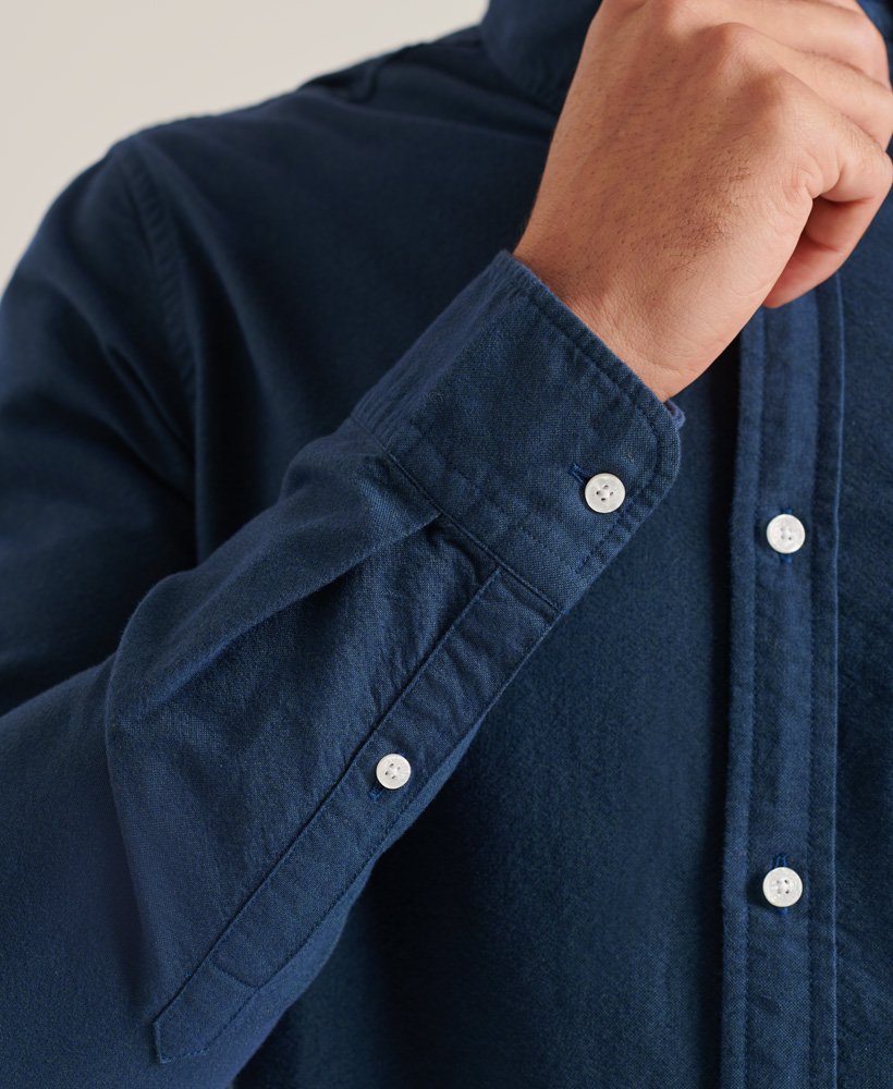 Superdry Studios Organic Cotton Uni Oxford Shirt - Petrol