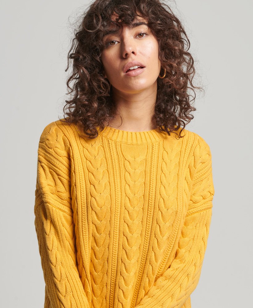 Superdry shop yellow jumper