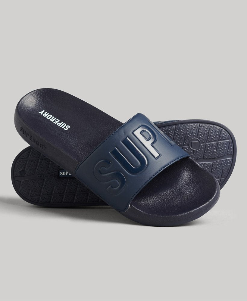 Superdry Code Core Pool Sliders - Deep Navy